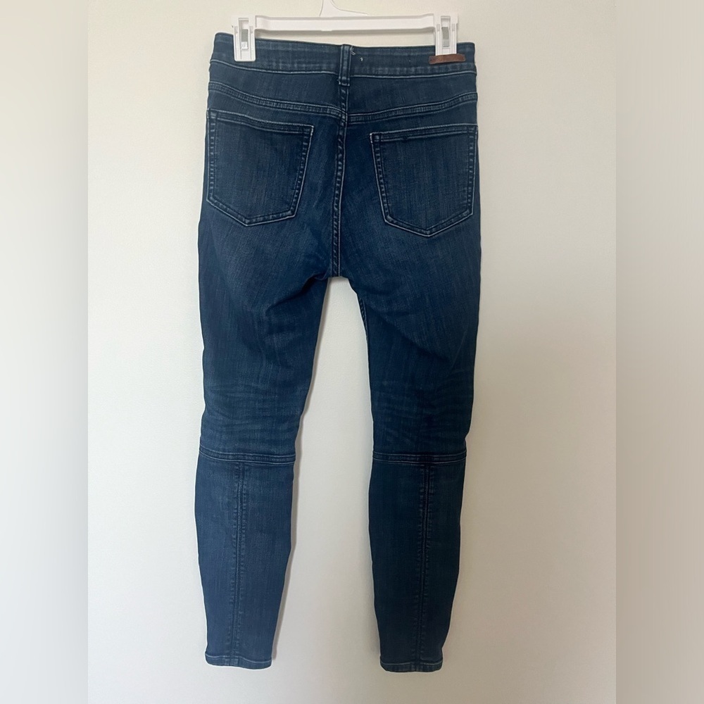 Anthropologie Pilcro High-Rise Moto Denim Leggings - Picture 10 of 16